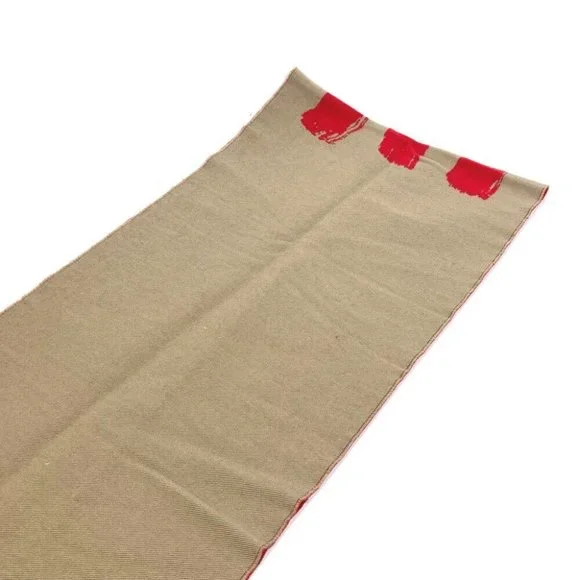 AUTHENTICITY GUARANTEED BURBERRY fringe Scarf LOVE Scarf wool / silk